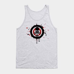 skull cross sword Tank Top